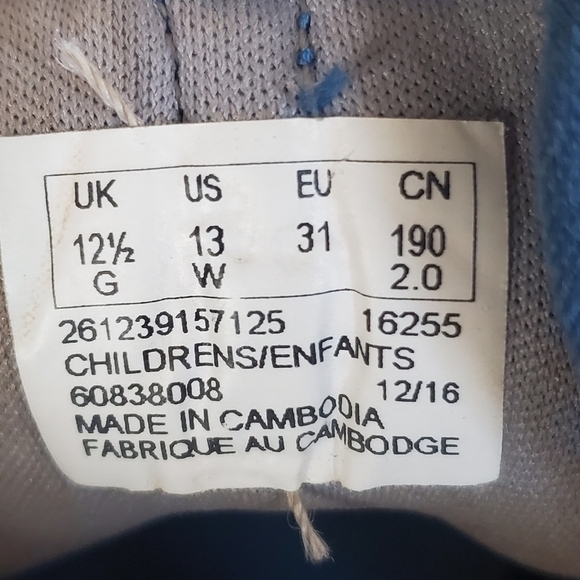 Clarks 13 WPrivo Lt. Blue Sport Sandals Trail Hiking Water Shoes kids. - Picture 10 of 10